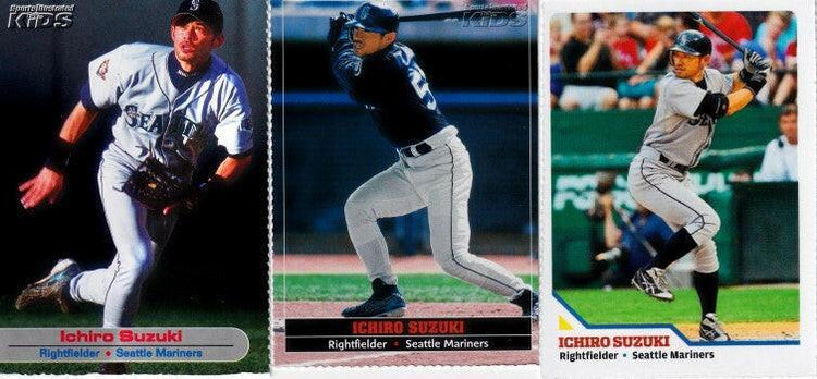 Ichiro Suzuki Seattle Mariners 2002 2004 and 2010 Sports Illustrated for Kids cards - AutographsForSale.com