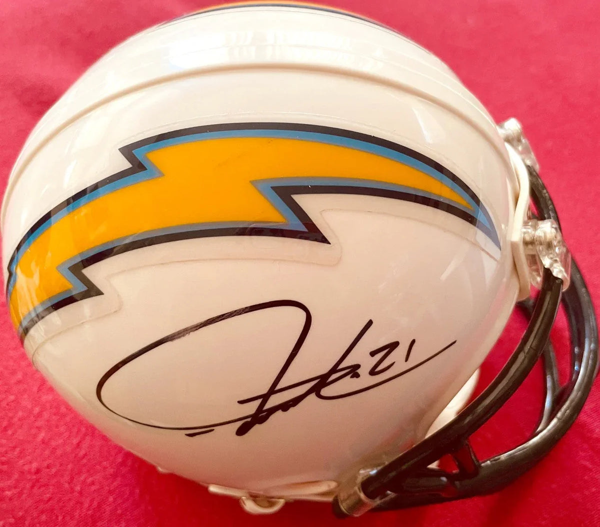 LaDainian Tomlinson autographed San Diego Chargers Riddell mini helmet BAS - AutographsForSale.com