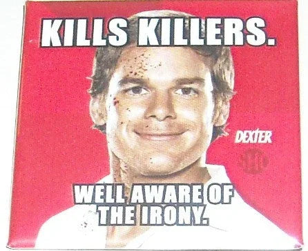 Dexter Showtime 2012 SDCC promo button pin Michael C. Hall - AutographsForSale.com