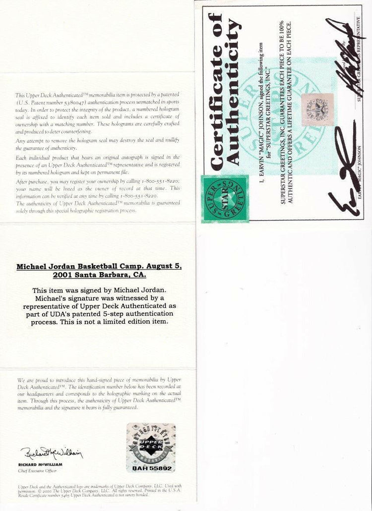 Michael Jordan Magic Johnson signed 1991 NBA Finals 16x20 poster or photo framed UDA - AutographsForSale.com