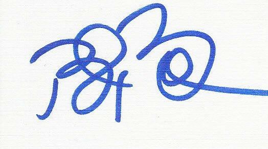 Bret Boone autographed Blank business card Seattle Mariners - AutographsForSale.com