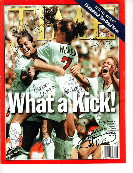 1999 TIME Magazine signed by 10 US Women's World Cup players