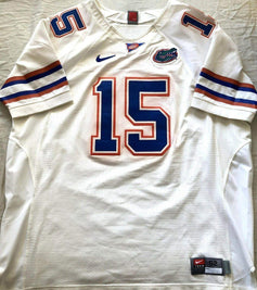 Tim Tebow Florida Gators Nike game model white jersey - AutographsForSale.com