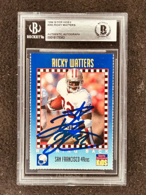 Ricky Watters autographed SF 49ers 1994 SI for Kids card BAS - AutographsForSale.com