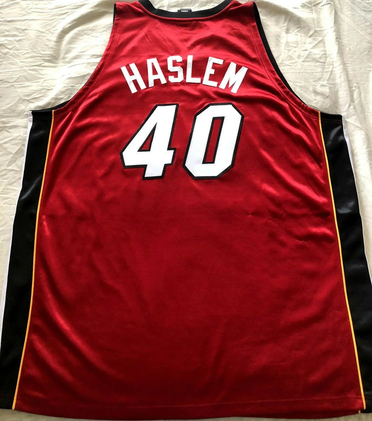 Udonis Haslem Miami Heat 2006 NBA Finals Authentic Adidas Red game model jersey - AutographsForSale.com
