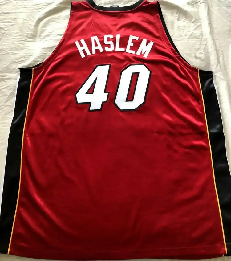 Udonis Haslem Miami Heat 2006 NBA Finals Authentic Adidas Red game model jersey - AutographsForSale.com