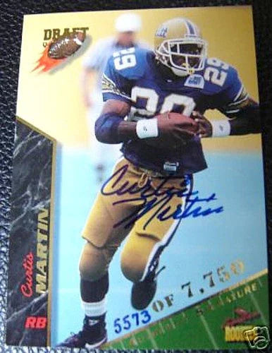 Curtis Martin certified autograph Pittsburgh Panthers 1995 Signature Rookies card - AutographsForSale.com