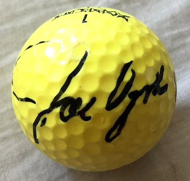 Joe Ozaki autographed yellow golf ball - AutographsForSale.com