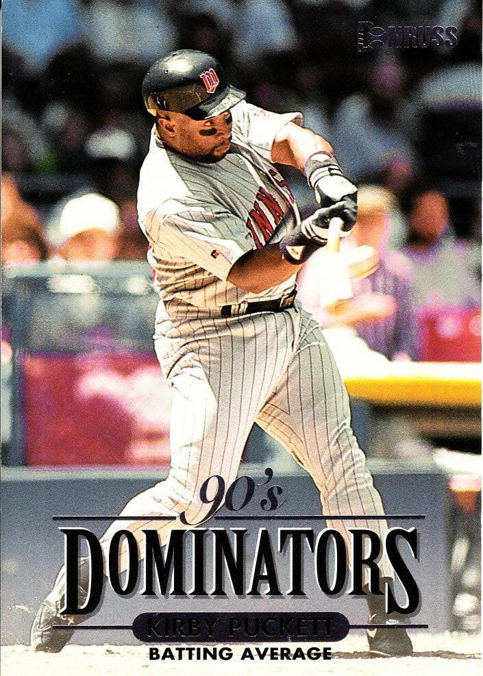 Kirby Puckett Minnesota Twins 1994 Donruss Dominators jumbo card #/10000 - AutographsForSale.com