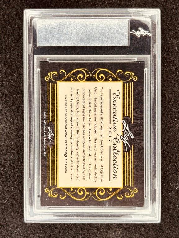 Laurence Olivier 2017 Leaf Masterpiece Cut Signature certified signed card 1/1 JSA - AutographsForSale.com