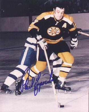 Phil Esposito autographed Boston Bruins 8x10 photo - AutographsForSale.com