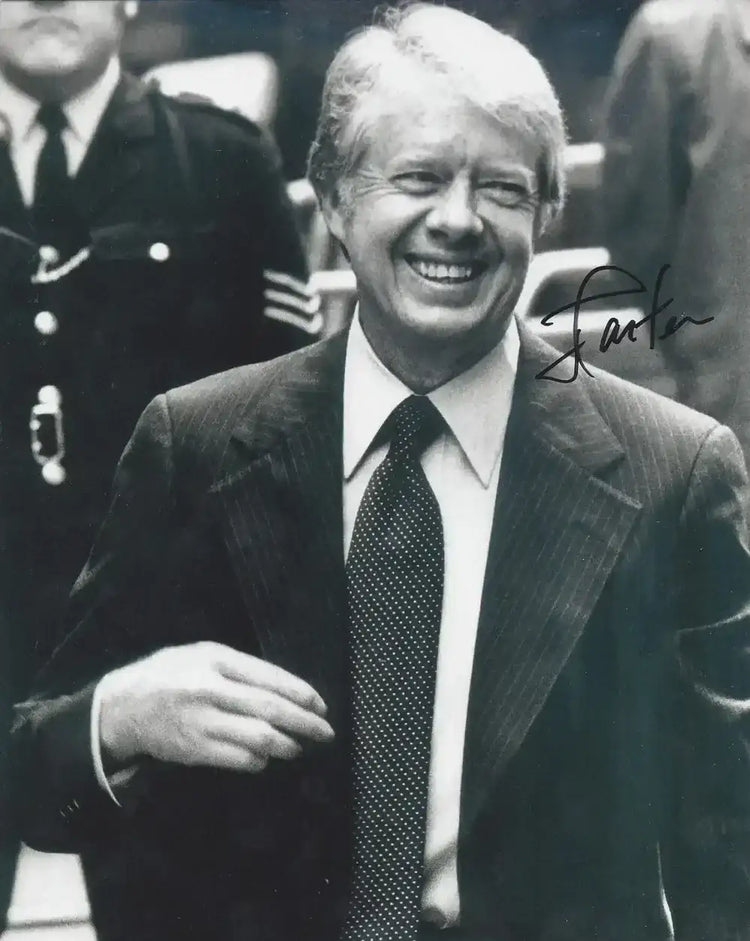 Jimmy Carter autographed vintage 8x10 black and white portrait photo JSA - AutographsForSale.com
