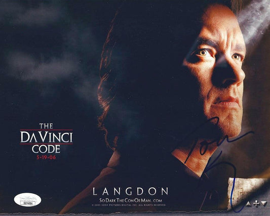 Tom Hanks autographed The Da Vinci Code 8x10 movie photo JSA - AutographsForSale.com