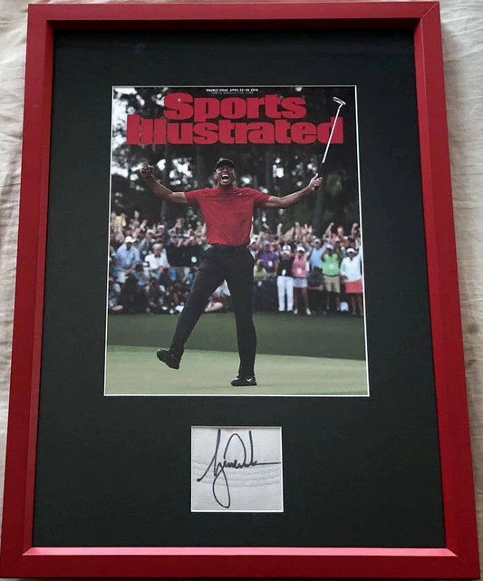 Tiger Woods autograph framed 2019 Masters Champ Sports Illustrated cover JSA - AutographsForSale.com