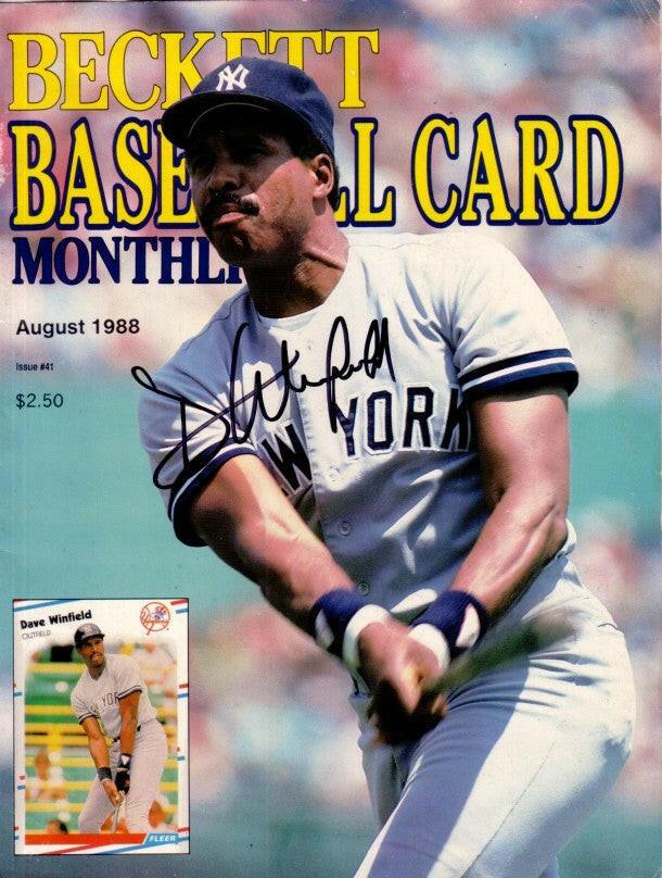 Dave Winfield signed NY Yankees 1988 Beckett Baseball cover - AutographsForSale.com