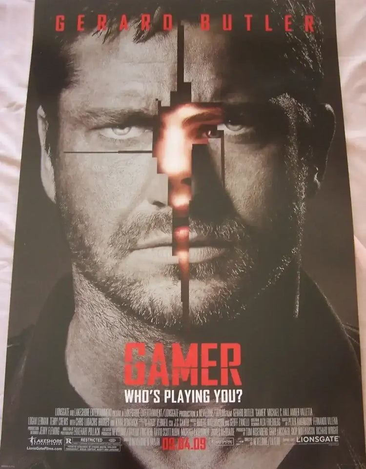 Gamer 2009 mini 13x20 movie poster (Gerard Butler) - AutographsForSale.com