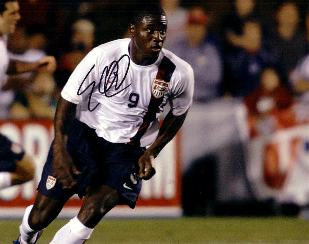 Eddie Johnson autographed US Soccer 8x10 photo - AutographsForSale.com