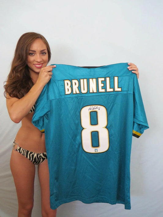 Mark Brunell signed Jacksonville Jaguars Nike teal jersey - AutographsForSale.com