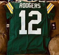 Aaron Rodgers Packers 2018 Nike Elite game model green jersey - AutographsForSale.com