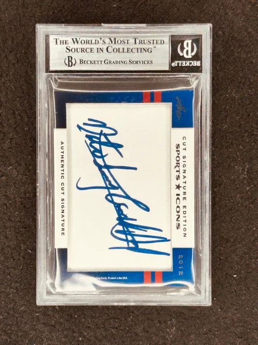 Bill Sharman and Nate Archibald 2012 Leaf Sports Icons Cut Signature certified autograph card 1/1 Celtics - AutographsForSale.com
