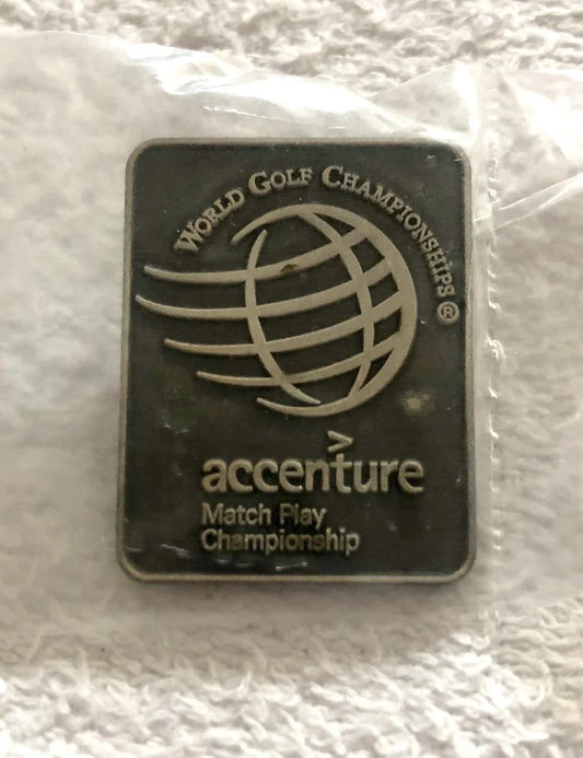 2004 2005 2006 World golf Championships Accenture Match Play Championship pewter golf pin MINT - AutographsForSale.com
