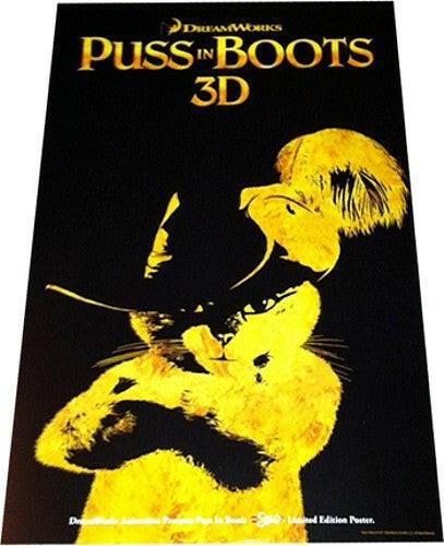 Puss in Boots 3D mini 2011 movie poster AMC exclusive limited edition - AutographsForSale.com