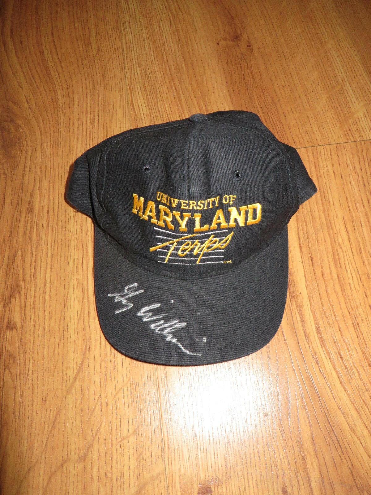 Gary Williams signed Maryland black embroidered Cap - AutographsForSale.com