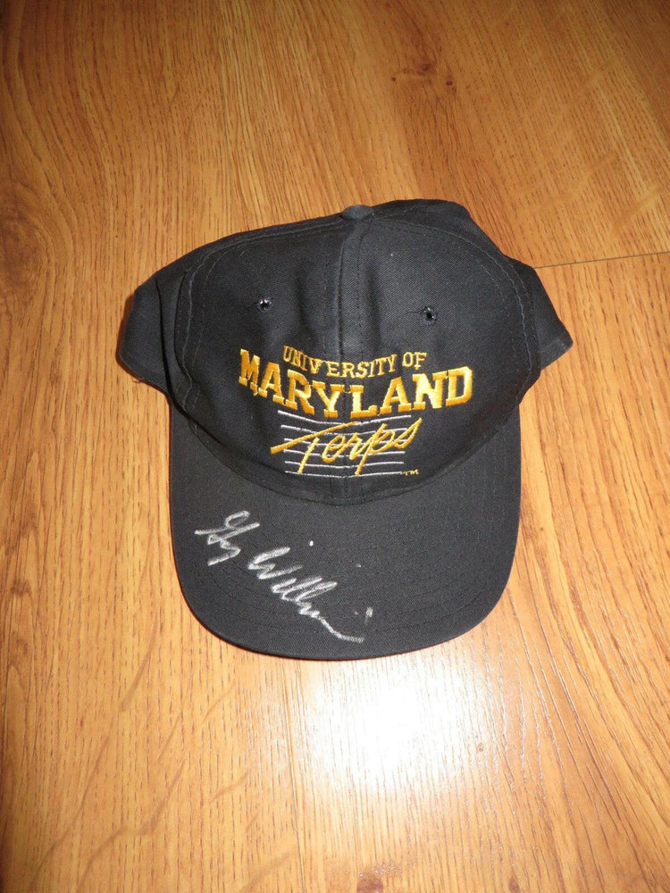 Gary Williams signed Maryland black embroidered Cap - AutographsForSale.com