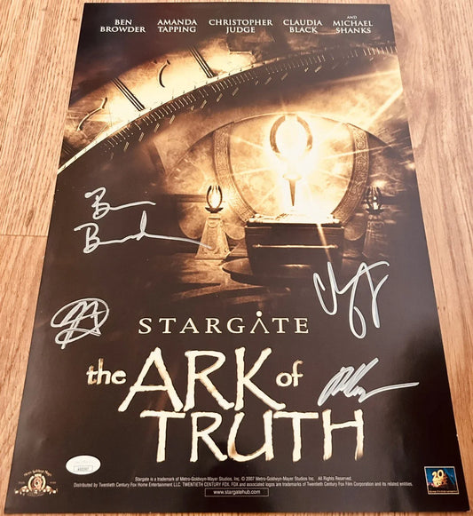 Stargate Ark of Truth signed 2007 SDCC movie poster Ben Browder Chris Judge JSA - AutographsForSale.com