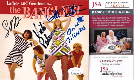 Ladies And Gentlemen The Bangles autographed CD cover Susanna Hoffs Debbi And Vicki Peterson JSA - AutographsForSale.com