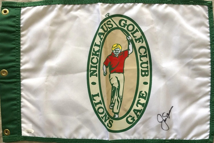 Jack Nicklaus signed Nicklaus golf Club Lions Gate flag JSA - AutographsForSale.com