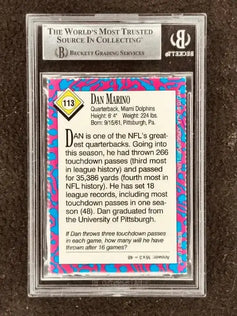 Dan Marino autographed Dolphins 1993 SI for Kids card BAS - AutographsForSale.com