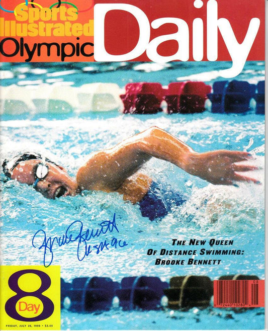 Brooke Bennett signed 1996 Sports Illustrated Olympic Daily magazine - AutographsForSale.com
