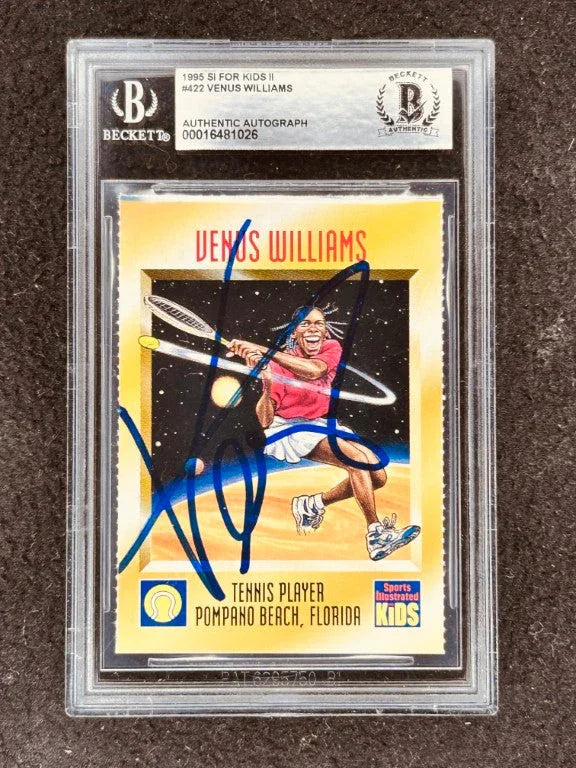 Venus Williams signed 1995 SI for Kids tennis RC BAS certified - AutographsForSale.com