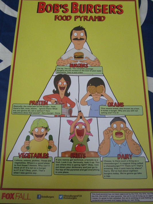 Bobs Burgers 2014 Comic-Con 11x17 mini promo poster - AutographsForSale.com