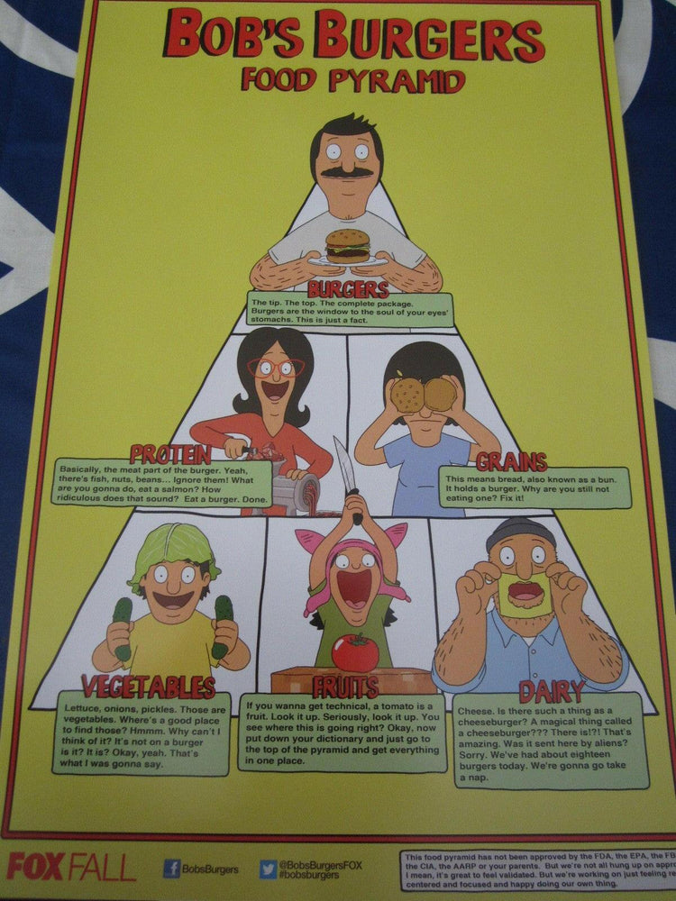 Bobs Burgers 2014 Comic-Con 11x17 mini promo poster - AutographsForSale.com