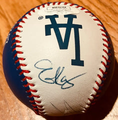 Mike Piazza Eric Karros Raul Mondesi Hideo Nomo signed Dodgers Leather logo Baseball JSA - AutographsForSale.com