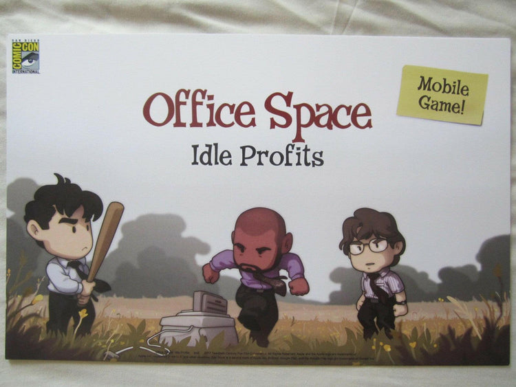 Office Space Idle Profits Mobile Game 2017 SDCC exclusive poster - AutographsForSale.com
