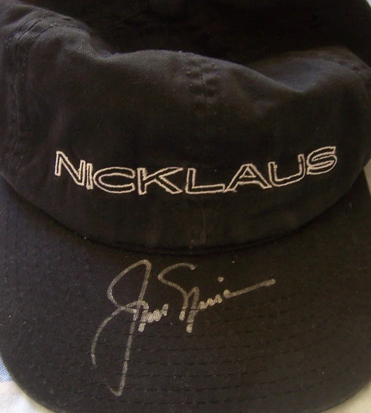 Jack Nicklaus autographed black Nicklaus golf cap or hat JSA - AutographsForSale.com