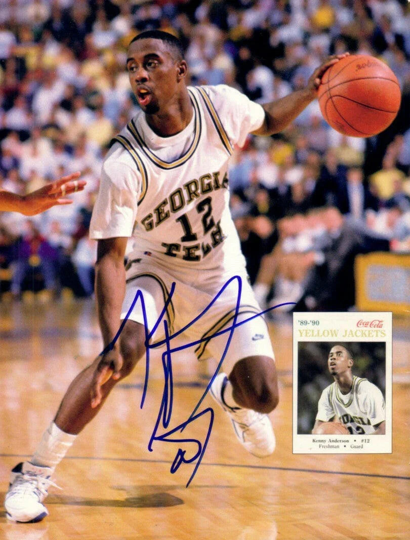 Kenny Anderson autographed Georgia Tech Yellow Jackets photo - AutographsForSale.com