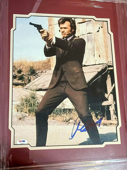 Clint Eastwood signed Dirty Harry 11x14 movie photo framed PSA/DNA - AutographsForSale.com