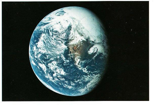 Apollo 16 View of Earth 1994 Nasa postcard - AutographsForSale.com