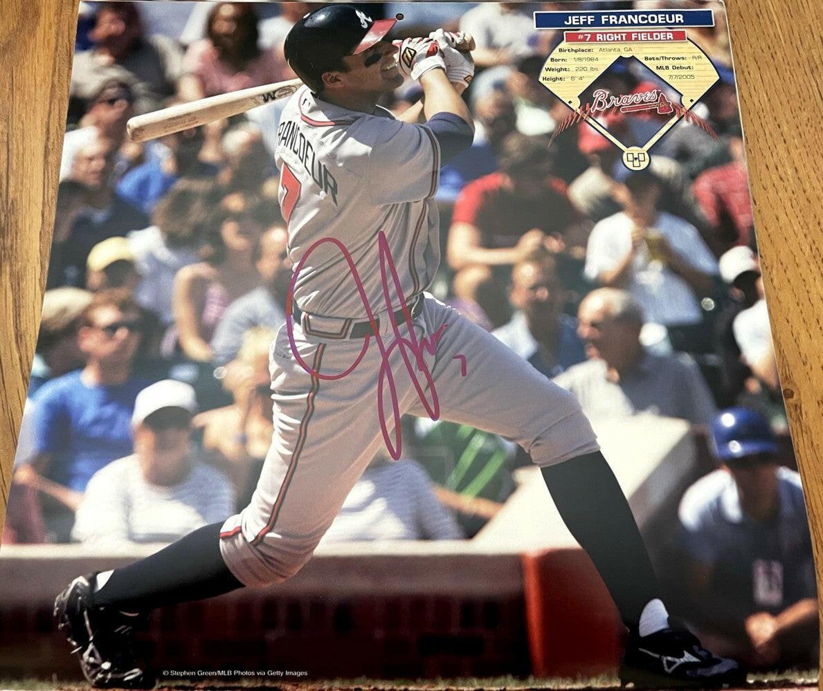 Jeff Francoeur autographed Atlanta Braves calendar photo - AutographsForSale.com
