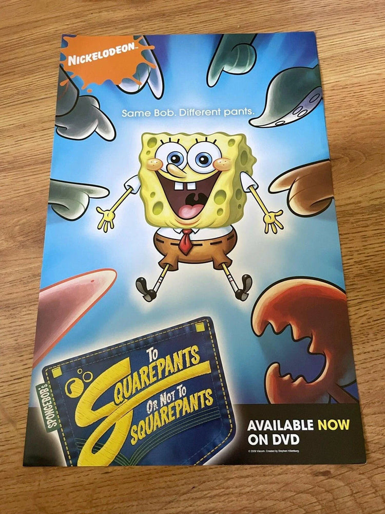 SpongeBob To SquarePants Not To SquarePants 2009 SDCC mini poster - AutographsForSale.com