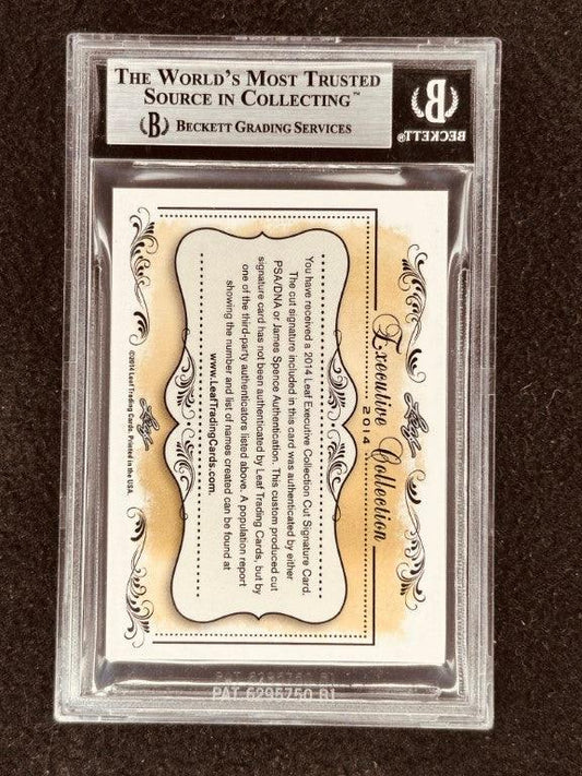 Tony Canadeo 2014 Leaf Masterpiece Cut Signature certified autograph card 1/1 JSA Packers - AutographsForSale.com