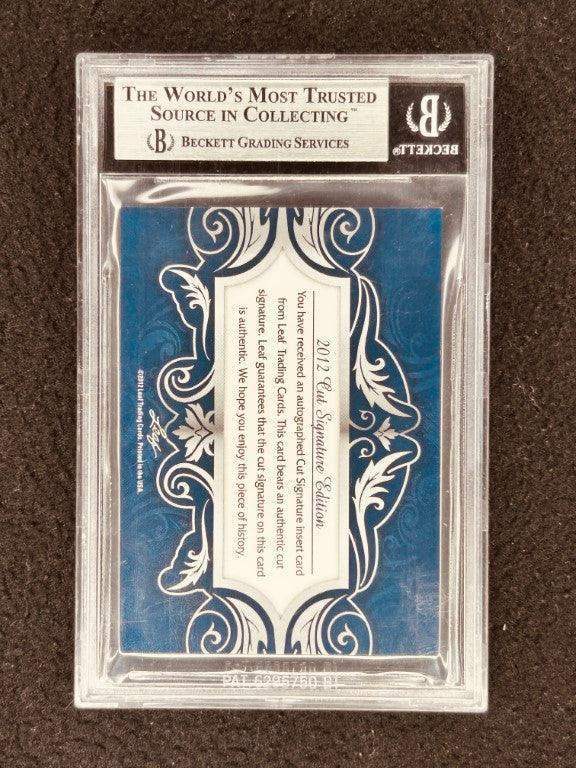 Mickey Rooney 2012 Leaf Cut Signature certified signed card 1/1 - AutographsForSale.com