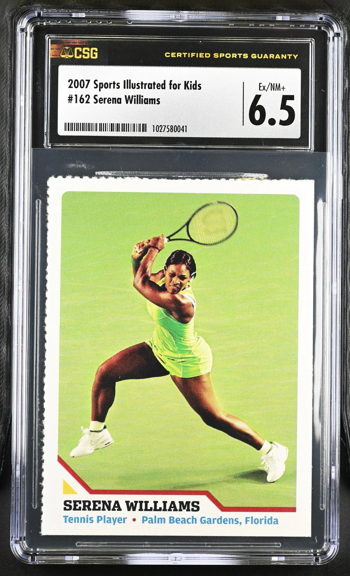 Serena Williams 2007 Sports Illustrated for Kids tennis card CSG graded 6.5 - AutographsForSale.com