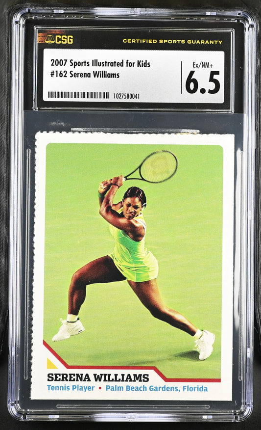 Serena Williams 2007 Sports Illustrated for Kids tennis card CSG graded 6.5 - AutographsForSale.com