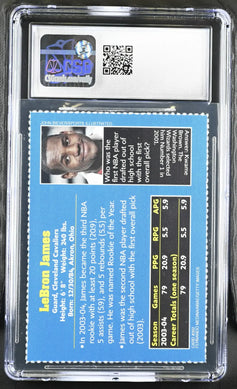 LeBron James Cleveland Cavaliers 2004 Sports Illustrated for Kids card CSG graded 8.5 - AutographsForSale.com