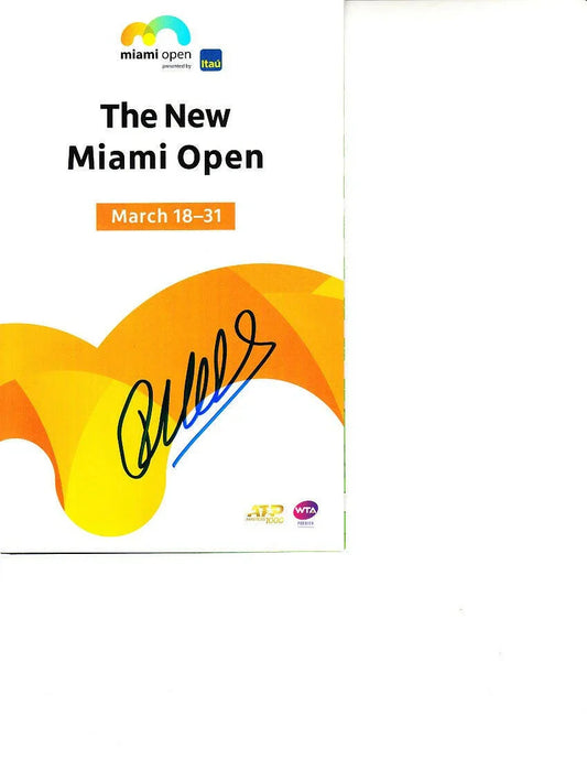 Robin Haase signed 2019 Miami Open tennis tournament map & program - AutographsForSale.com